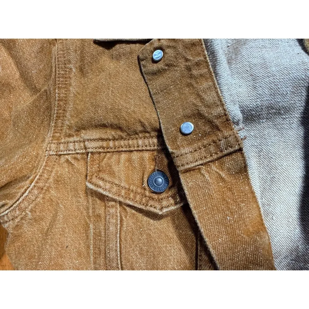 Levi Strauss & Co. Brown Denim Trucker Jacket Men’s Medium Distressed Western Je
